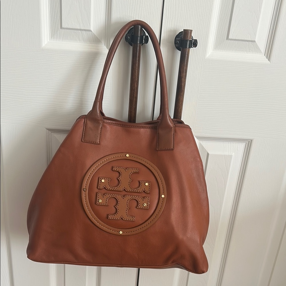 Tory Burch Brown Leather Tote Bag